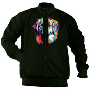 Jaket Bomber Kaos Gambar Anjing 073