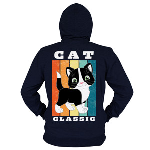 Hoodie Zipper Classic Cat