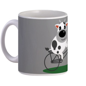 Mug Cycling Cow