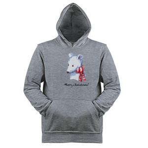 Jaket Hoodie Christmas Polar Bear  