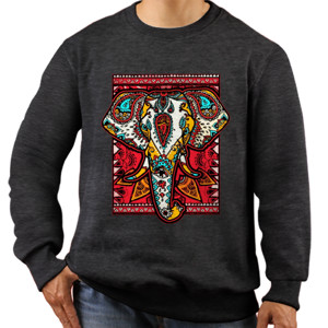 Jaket Sweater Sweater Gods Henna Elephant Borde