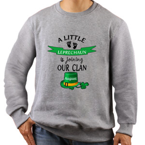 Jaket Sweater a little leprechaun is joining our clan - 1