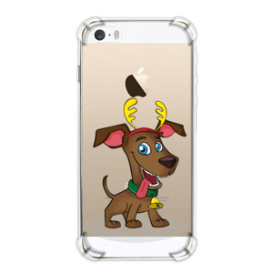 anjing dengan topi natal Casing HP