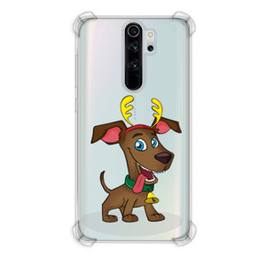 Casing HP anjing dengan topi natal
