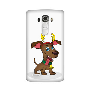 anjing dengan topi natal Casing HP