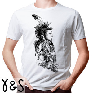 Kaos Native American - Indian Sketch 3