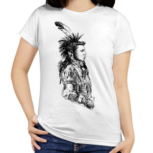 Kaos Native American - Indian Sketch 3  