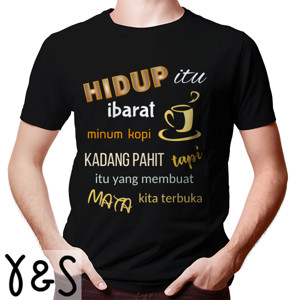 Kaos Filosofi Kopi membuat mata terbuka