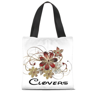 Tas Tote Fullprint Clovers