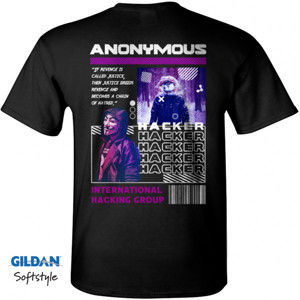 Kaos Anonymous Streetwear Gildan Soft Style