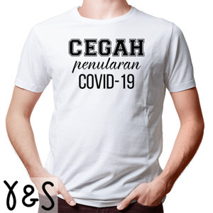 Kaos U0008 - Cegah penularan Covid-19