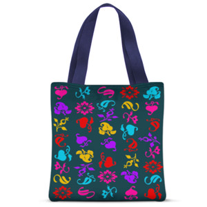 Tas Tote Fullprint Ragam Bunga