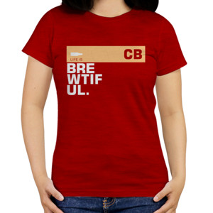Kaos Brewtiful Beer Lover Funny Text