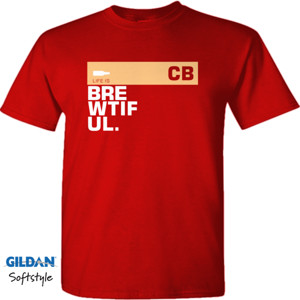 Kaos Brewtiful Beer Lover Funny Text