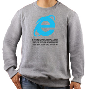 Jaket Sweater IE ask default browser