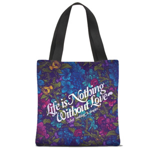 Tas Tote Fullprint Life its nothing without love