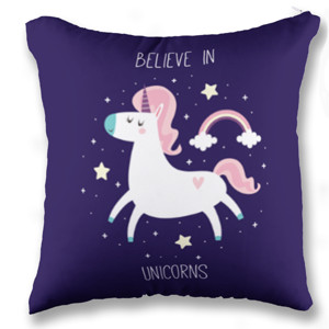 Bantal Bantal Sofa Kotak (Full-Print) Custom - Unicorn 03