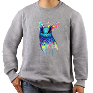 Jaket Sweater OWL ABSTRACT 