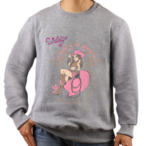 Jaket Sweater Vintage Texas Girl