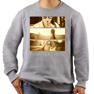 Jaket Sweater Foto Kolase Ukuran Panel 1 x 3