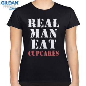 Kaos Real Man Eat Typography