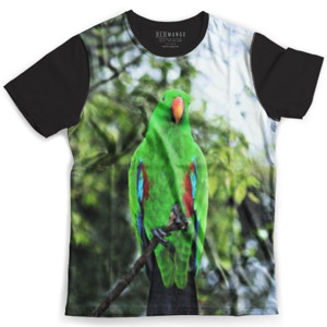Kaos Fullprint Burung Hijau