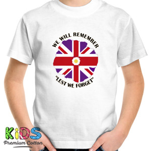 Kaos United Kingdom Flag We Will Remember 2