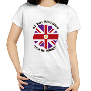 Kaos United Kingdom Flag We Will Remember 2