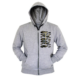 Hoodie Zipper Tulang realistis