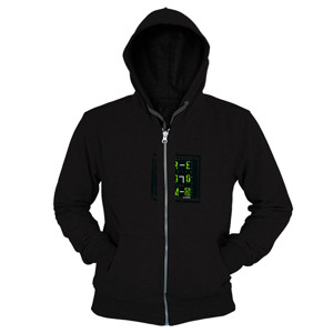 Hoodie Zipper Baju Kaos Hitam Freedom