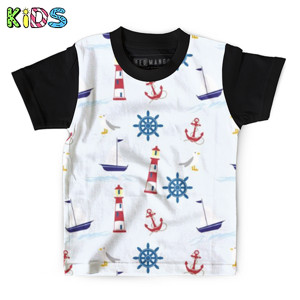 Kaos Anak Full-Print kapal