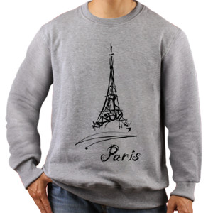 Jaket Sweater Kaos Paris Sketch (SBA9E)