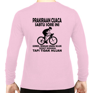 Kaos Kaos Pria Pencinta Sepeda Bahagia Design Belakang