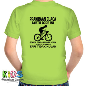 Kaos Kaos Pria Pencinta Sepeda Bahagia Design Belakang