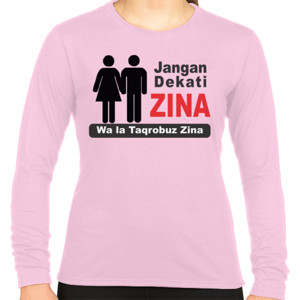Kaos Jangan dekati Zina