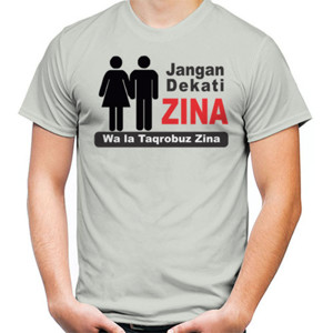 Kaos Jangan dekati Zina