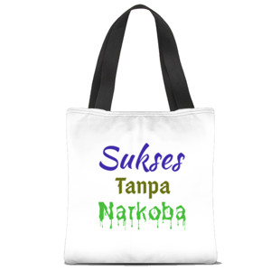 Tas Tote Fullprint Sukses Tanpa Narkoba