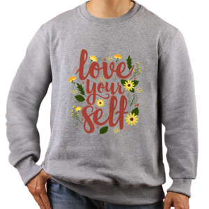 Jaket Sweater Gildan Soft Style Love Yourself