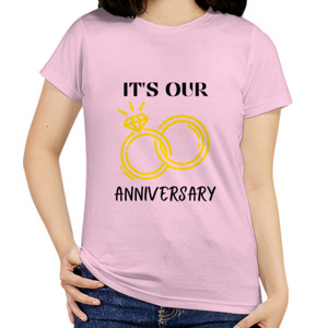 Kaos Couple Cincin Anniversary - Pria Wanita