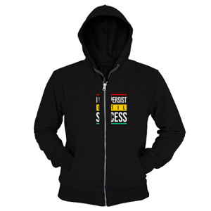 Hoodie Zipper Persist until success jd70