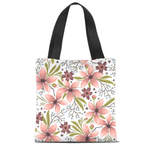 Tas Tote Fullprint Bunga