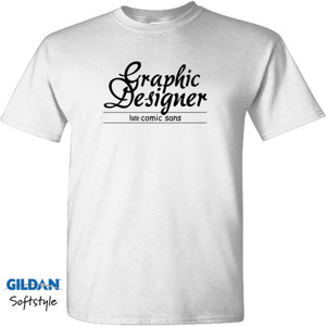 Kaos graphic designer hate comic sans