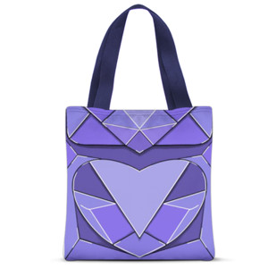 Tas Tote Fullprint Kristal safir