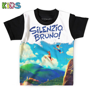 Kaos Anak Full-Print Kaos Anak Luca Pixar "Silenzio, Bruno!"