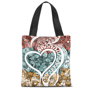 Tas Tote Fullprint Tas Cinta Love