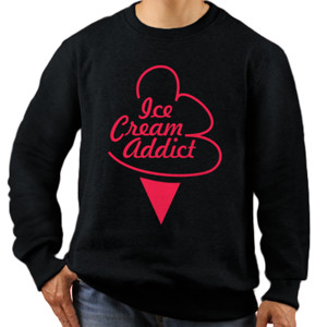 Jaket Sweater KAOS DISTRO ICE CREAM ADDICT