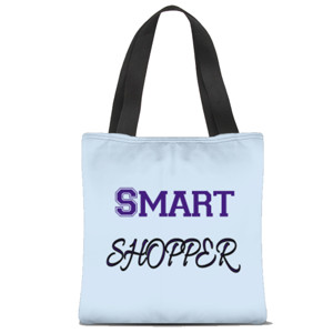 Tas Tote Fullprint Tas Tote Smart Shopper Navy Biru
