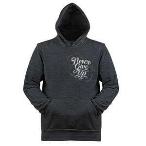 Jaket Hoodie Lettering Never Give Up