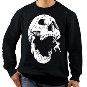 Jaket Sweater SKULL AND HANGING CLIMBER 2