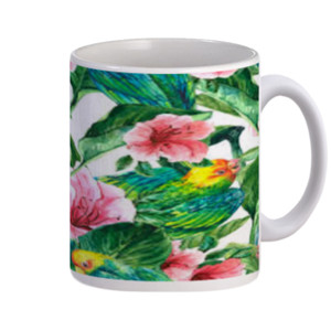 Mug birdie flower